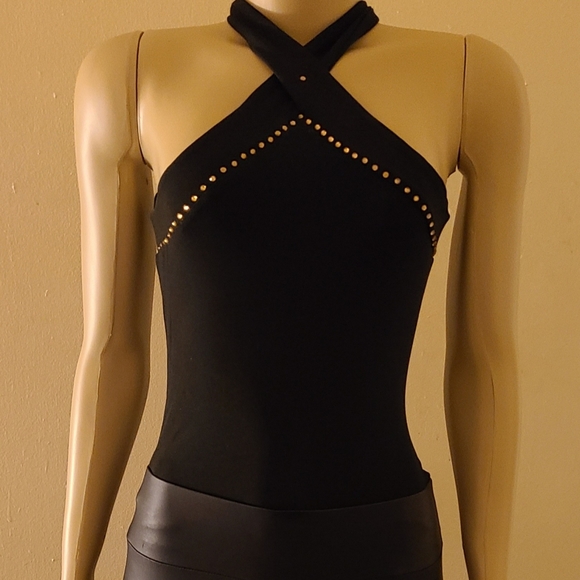 Gold-Studded Halter Top (Custom) ๐ - Picture 2 of 3
